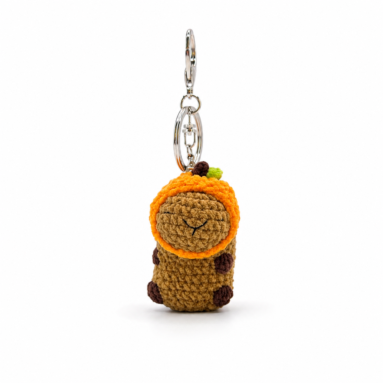 Capybara With Hats Crochet Keychain Bag Charm