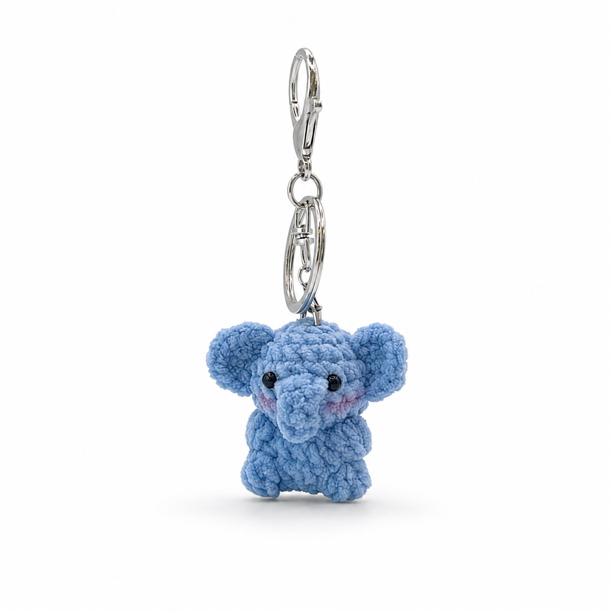 Gummy Elephant Crochet Keychain Bag Charm