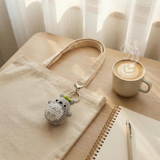 Totoro Crochet Keychain Bag Charm